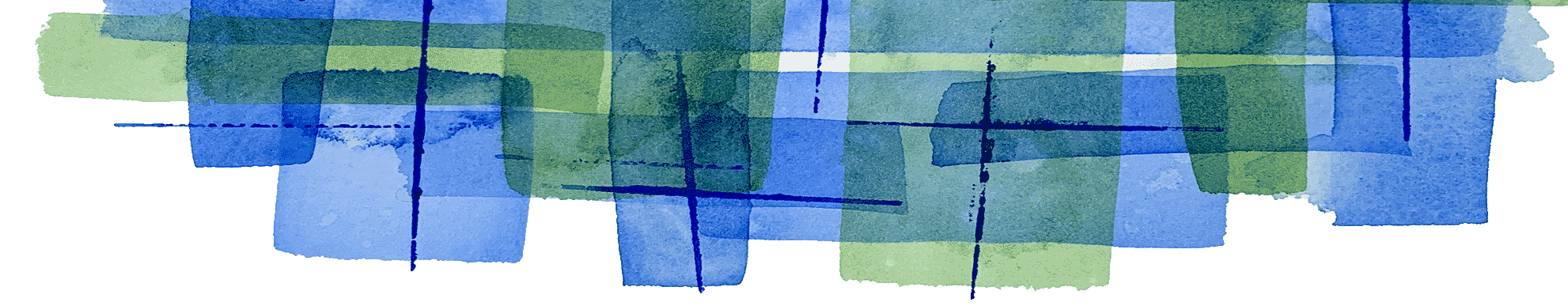 green and blue bottom watercolor background for header